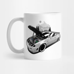 Silver Gray R34 GTR Skyline Mug